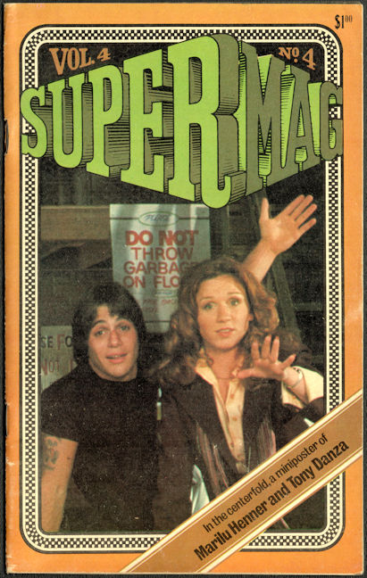 #CH662 -  Group of 2 Supermag Vol. 4 No. 4 TAXI Issue with Tony Danza and Marilu Henner on the Cover and Centerfold Poster