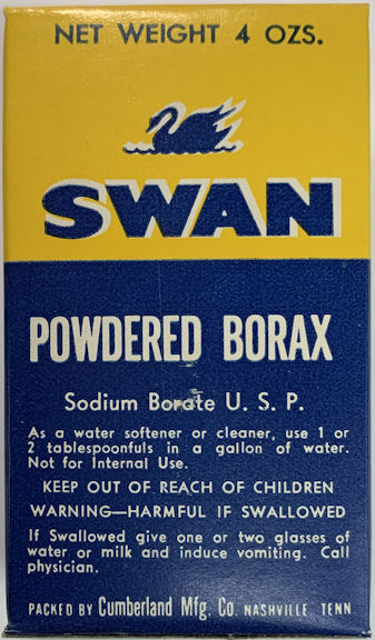 #CS488 - Full Box of Swan Powdered Borax