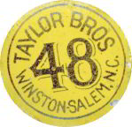 #TOBACCO005 - Taylor Bros. 48 Tobacco Tag