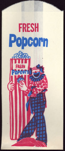 #PC089 - Tall Clown Fresh Popcorn Bag