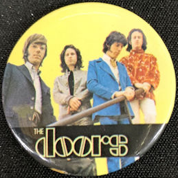 ##MUSICBQ0221 - 1986 The Doors Licensed Pinback Button from "Button-Up"