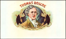 #ZLSC105 - Thomas Roscoe Inner Cigar Box Label