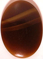 #BEADS0511 - Large 24mm Oval Tiger Eye Glass Ca...