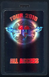 ##MUSICBP0108 - Tom Petty and the Heartbreakers Laminated Hologram OTTO Backstage Pass from the 2010 Tour
