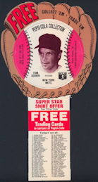 #BHSports130 - 1977 Pepsi Glove Disc Carton Insert Featuring Hall of Famer Tom Seaver