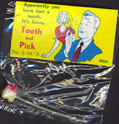 #TY578 - Bloody Tooth on a Toothpick Gag - As low as $1 each