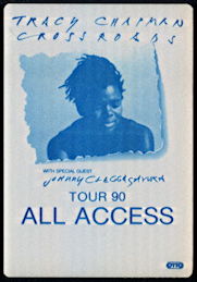 ##MUSICBP0293 - Tracy Chapman OTTO Cloth All Access Backstage Pass from 1990 Crossroads Tour