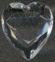 #BEADS0655 - 18mm Cut Crystal Heart Shaped German Glass Pendant - As Low as 40¢