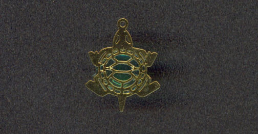 #BEADSC0260 - Translucent Green Turtle Charm - As low as 15¢