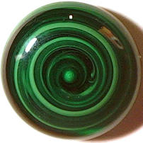 #BEADS0526 - Large 18mm Green Spiral Cabochon - As low as 25¢ each