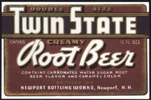 #ZLS154 - Twin State Root Beer Bottle Label