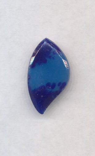 #BEADS0749 - Larger 23mm Lapis Lazuli Colored Glass Cabochon - As Low as 25¢ each