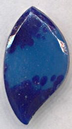 #BEADS0749 - Larger 23mm Lapis Lazuli Colored Glass Cabochon - As Low as 25¢ each