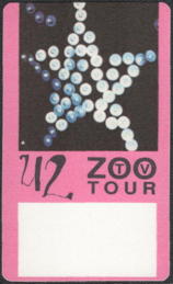 ##MUSICBP0414.5  - U2 1992 Zoo TV Tour Cloth Backstage Pass