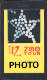 ##MUSICBP0595  - 1992 U2 OTTO Laminated Photo Backstage Pass From the ZOO TV Tour