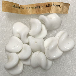 #BEADS0982 - Group of 10 Unusually Shaped U.S. Zone Germany Beads