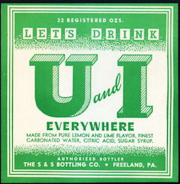 #ZLS197 - U and I Soda Bottle Label