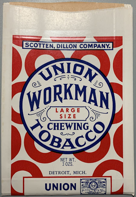 #TOP081 - Group of 12 Union Workman Tobacco Bags