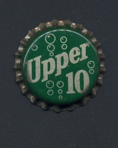#BC150 - Group fo 10 Cork Lined Upper 10 Soda Bottle Caps