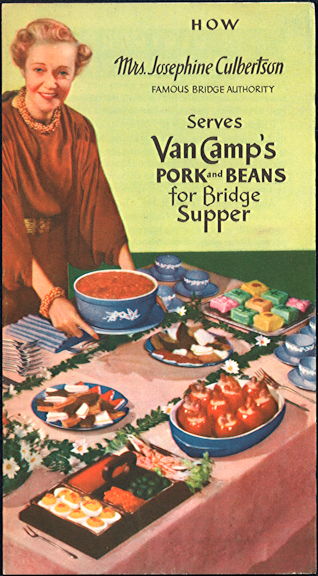 #UPaper175  - Van Camp's Pork and Beans Brochure Featuring Mrs. Josephine Culbertson