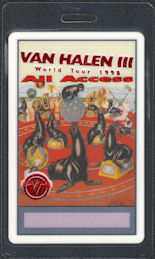 ##MUSICBP0810 - Scarce Van Halen OTTO Laminated All Access Backstage Pass from the 1998 Van Halen III World Tour