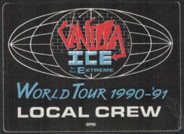 ##MUSICBP0195 - Vanilla Ice Local Crew OTTO Cloth Backstage Pass from the to the Extreme Tour