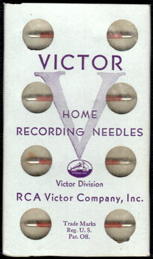 ##MUSICBQ0277 - Group of 3 Full unopened Packs Containing 8 Victor Home Recording Needles - Nipper