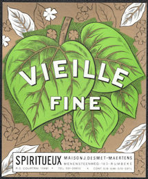 #ZLW168 - Vielle Fine European Liquor Bottle Label