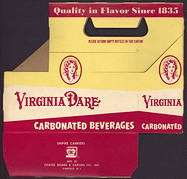 #SOZ078 - Rare Virginia Dare Six Pack Soda Bottle Carton