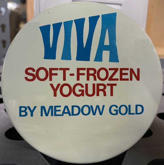 #PC115 - Group of 12 Huge Meadow Gold Viva Yogurt Pins from the Introduction