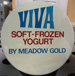 #PC115 - Group of 4 Huge Meadow Gold Viva Yogurt Pins from the Introduction