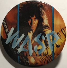 ##MUSICBG0172 - 1986 Licensed W.A.S.P. Pinback Button from "Button-Up"