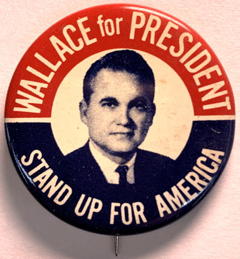 #PL490 - George Wallace Stand Up for America Pinback