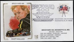 #BGTransport179.2 - Group of 3 Rusty Wallace 1995 NASCAR Brickyard 400 First Day Covers