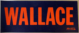 #PL354 - George Wallace Mini Bumper Sticker from the 1968 Campaign