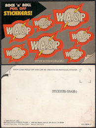 ##MUSICBQ0230 - W.A.S.P.  Stickker-Gram Postcard