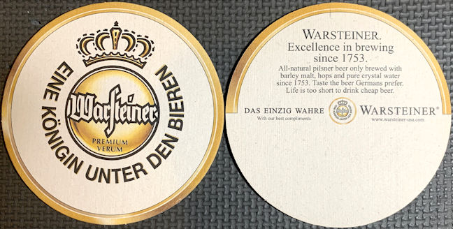 #TMSpirits105 - Warsteiner Premium Verum Coaster - German