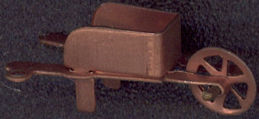 #BEADSC0247 - Copper Plated Wheelbarrow Charm with Charm Loop