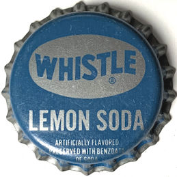 #BC249 - Group of 10 Scarce Whistle Lemon Soda Bottle Caps