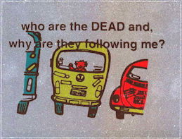 ##MUSICGD2003 - Grateful Dead Car Window Tour Sticker/Decal - Bear in VW bus