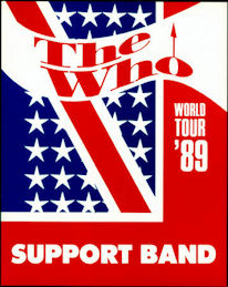 ##MUSICBG0132 - The Who OTTO  Support Band Door Sign from the 1989 The Kids Are Alright World Tour