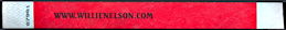 ##MUSICBG0098  - Willie Nelson Numbered Concert Arm Band