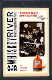 ##MUSICBP0509 - Rare Oversize Willie Nelson Laminated OTTO Laminated Backstage Pass - Whiskey River Advertising