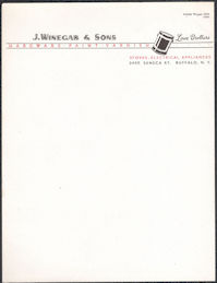 #UPaper200 - Group of 4 J. Winegar & Sons Letterhead - Can of Paint that says Lowe Brothers
