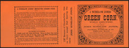 #ZLCA227 - Very Old J. Winslow Jones Green Corn Can Label