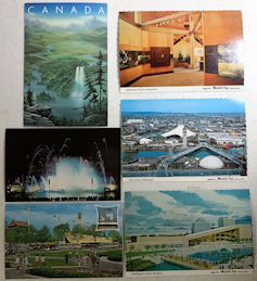 #ZZZ037 - Six Different World's Fair Postcards