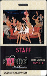 ##MUSICBP0877 - Staff Pass/Credential for 2011 Exxxotica Event