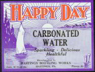 #ZLS084 - Happy Days Carbonated Water Label
