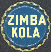 #BF094 - Very Old Zimba Kola Cork Lined Soda Bottle Cap
