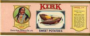 #ZLCA002 - Kirk Sweet Potatoes Label